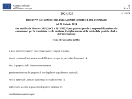 Stretta UE sui claim ambientali: per aziende/operatori si valuteranno i fatti