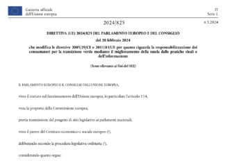 Stretta UE sui claim ambientali: per aziende/operatori si valuteranno i fatti