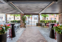 Un nuovo dehor per la Trattoria Tre Re di Pavia