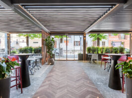 Un nuovo dehor per la Trattoria Tre Re di Pavia