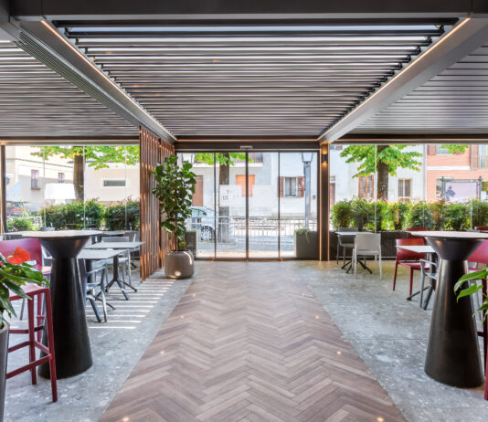 Un nuovo dehor per la Trattoria Tre Re di Pavia