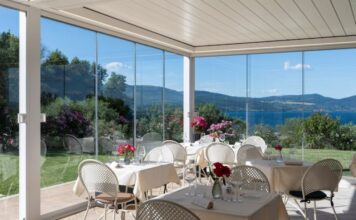 Vigna Caio Relais & Spa: una pergola bioclimatica per il relais sul lago