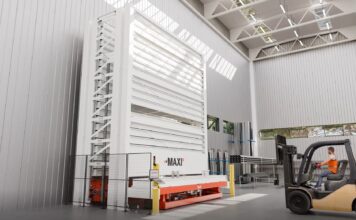 Magazzini automatici MAXI: stoccare profili, pannelli e materiali ingombranti nel settore serramenti