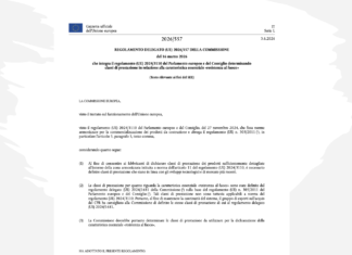 Resistenza al fuoco: pubblicato il nuovo Regolamento (UE) 2026/557