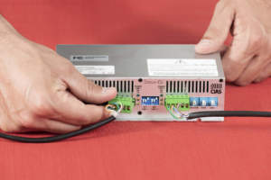 Sioux, Cias - I cavi di connessione ai sensori vanno tagliati per il collegamento al controller, mentre dall’altro capo sono già intestati di connettori tipo RJ45