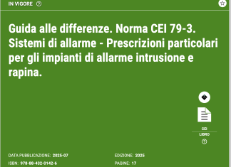 Il CEI lancia la prima “Guida alle differenze” alla Norma CEI 79-3, a supporto di progettisti e installatori