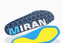 Sottopiede estraibile in PU con corpo centrale bio-based