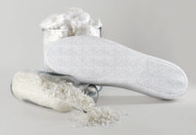La suola in amido di mais e fibra di lana