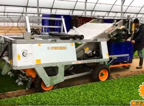 Nuova raccoglitrice in casa Ortomec raccoglitrice Magic Mache di Ortomec