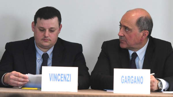 Francesco Vincenzi e Massimo Gargano, presidente e