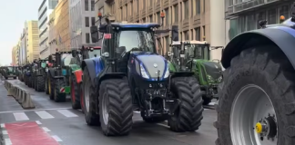 Agricoltori europei a Bruxelles contro Mercosur e tagli alla Pac agricoltori europei