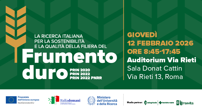 An image representing Convegno: "La ricerca italiana per la sostenibilità e la qualità della filiera del frumento duro"