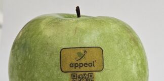 Le etichette della frutta diventano commestibili
