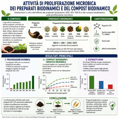 La ricerca conferma: il microbioma umificante del suolo potenziato dal compost biodinamico