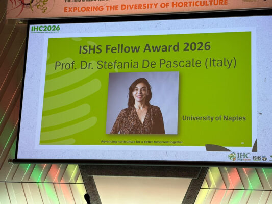 Ricerca orticola, Stefania De Pascale premiata a Kyoto