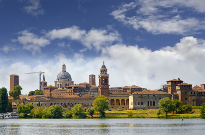 Medieval city of Mantova (Mantua), Italy. Mantova is UNESCO World Heritage Site