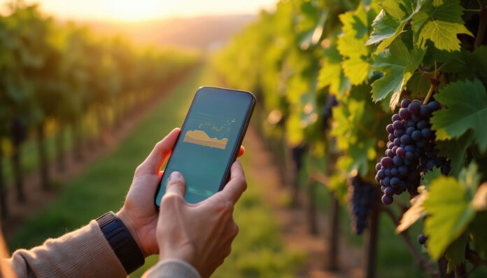 Smartphone-vigneto
